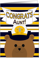 Congrats Aunt! Naval Officer - Any Award/Recognition card