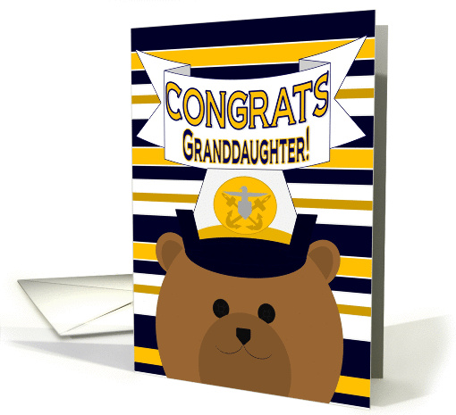 Congrats Granddaughter! Naval Officer - Any Award/Recognition card