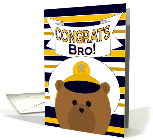 Congrats Bro! Naval Officer - Any Award/Recognition card (1024393)