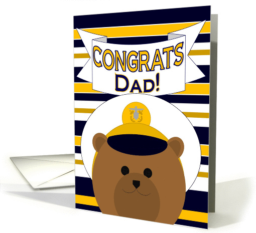 Congrats Dad! Naval Officer - Any Award/Recognition card (1024397)