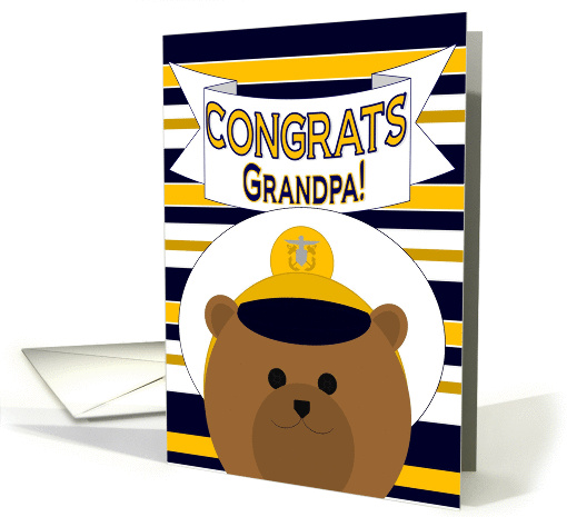 Congrats Grandpa! Naval Officer - Any Award/Recognition card (1024399)
