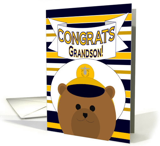 Congrats Grandson! New Naval Officer - Commissioning card (1024469)
