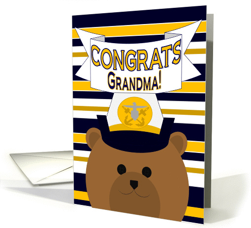 Congrats Grandma! New Naval Officer - Commissioning card (1024475)