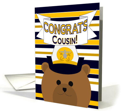 Congrats Cousin! New Female Naval Officer - Commissioning card