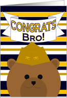 Brother, Congrats on Earning Your Wings of Gold! - Naval Aviator card