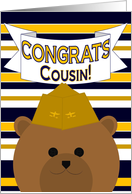 Cousin, Congrats on Earning Your Wings of Gold! - Naval Aviator card