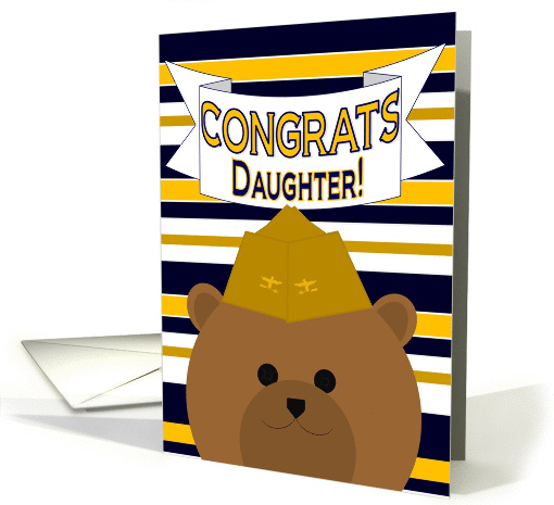 Daughter, Congrats on Earning Your Wings of Gold! - Naval Aviator card