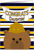 Daughter, Congrats on Earning Your Wings of Gold! - Naval Aviator card