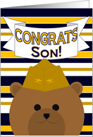 Son, Congrats on Earning Your Wings of Gold! - Naval Aviator card