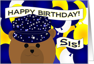 Sister/Happy Birthday Your Favorite Sailor! Navy Enlisted or Officer card