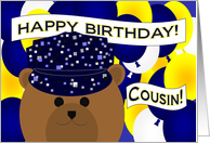 Cousin/Happy Birthday Your Favorite Sailor! Navy Enlisted or Officer card