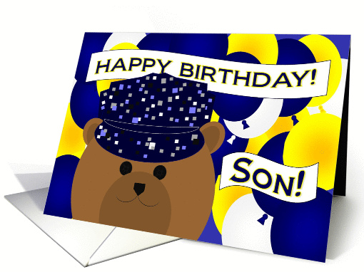 Son/Happy Birthday Your Favorite Sailor! Navy Enlisted or Officer card