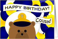 Cousin / Male - Happy Birthday to my Favorite Naval Officer! card