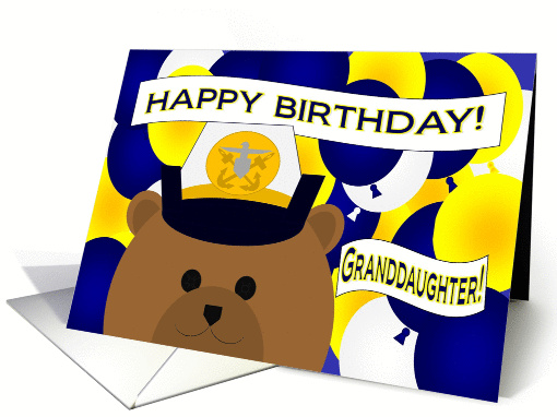 Granddaughter - Happy Birthday to my Favorite Naval Officer! card