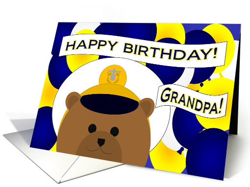 Grandpa - Happy Birthday to my Favorite Naval Officer! card (1026421)