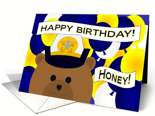 Honey/Wife - Happy Birthday to my Favorite Naval Officer! card