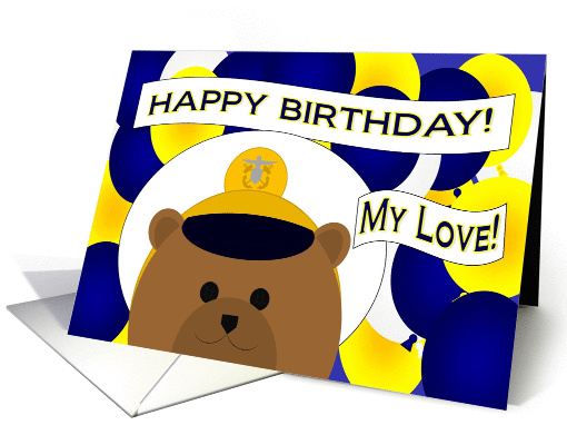 My Love! - Happy Birthday to my Favorite Naval Officer! - Male card