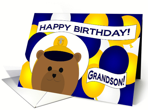 Grandson - Happy Birthday to my Favorite Naval Officer! card (1028187)