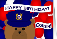 Cousin -Happy Birthday to My Favorite Coast Guardsman! Coast Guard card