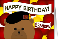 Grandpa - Happy Birthday - Your Favorite Army Warrior - Army card
