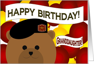 Granddaughter - Happy Birthday - Your Favorite Army Warrior - Army card