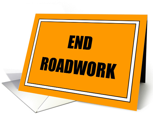 End Roadwork - Broken Bone - Feel Better Soon card (1033365)