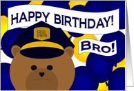 Happy Birthday to Your Favorite Police Officer & Brother card