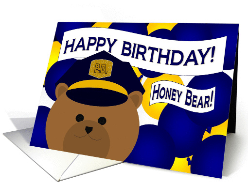 Happy Birthday to Your Favorite Police Officer & Husband card