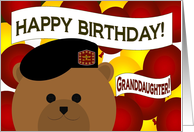 Granddaughter - Happy Birthday to my Favorite Army Officer! card