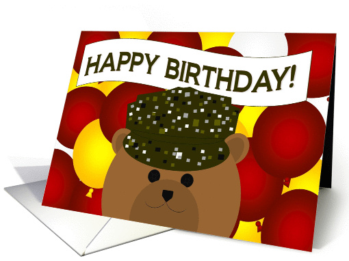 Happy Birthday to my Favorite Army Service Member! card (1034729)