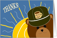 Java Jolt Bear -Favorite Barista - Thank You card