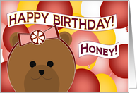Honey - My Fun Loving Wife - Celebrate Fun Times Together - Happy Birthday card