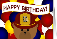 Happy Birthday to Your Favorite Firefighter card