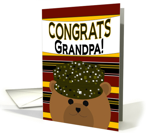 Grandpa - Congratulate Army Member on Any Army Award/Recognition card