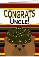 Uncle - Congratulate Army Member on Any Army Award/Recognition card