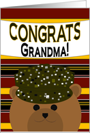 Congrats Grandma! Promotion of Army Rank card
