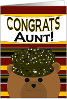 Aunt - Congrats on Promoting to Sergeant Major/SGM! card