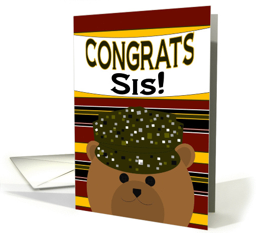 Sis - Congrats on Promoting to Sergeant Major/SGM! card (1043729)
