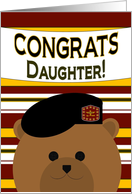 Congrats, Daughter! Promotion of Army Officer card