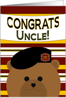 Congrats, Uncle! Promotion of Army Officer card