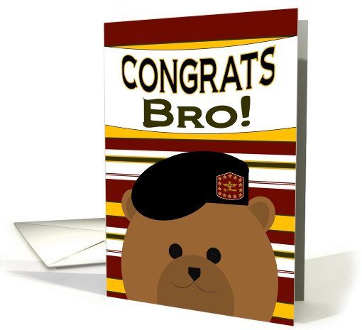 Congrats, Bro! Army Officer - Any Award/Recognition card (1043857)