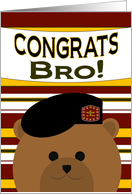 Congrats, Bro! Army Officer - Any Award/Recognition card