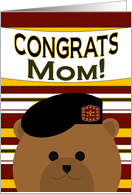 Mom - Congrats! Army 2nd Lieutenant Officer Commissioning card