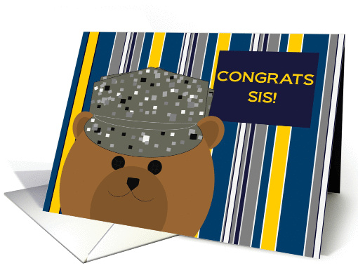 Sis, Congrats! Air Force Member - Any Award/Recognition card (1049099)