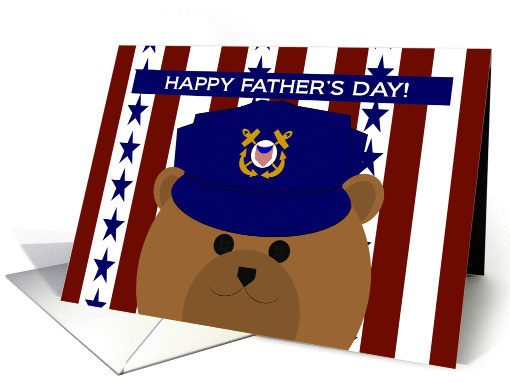 For All-American Dad Happy Father's Day from U.S. Coast Guardsman card