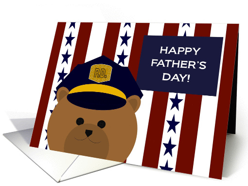 Wish an All-American Police Officer a Happy Father's Day card