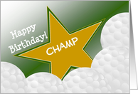 Wish a Golf Champ a...