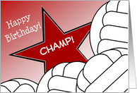 Wish a Volleyball Champ a Happy Birthday with Good Quote card