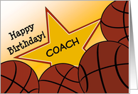 Wish a Basketball Coach a Happy Birthday with Good Quote card