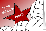 Wish Your Aunt & #1 Volleyball Fan a Happy Birthday/Thank You card